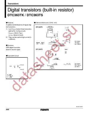 DTC363TKT146 datasheet  
